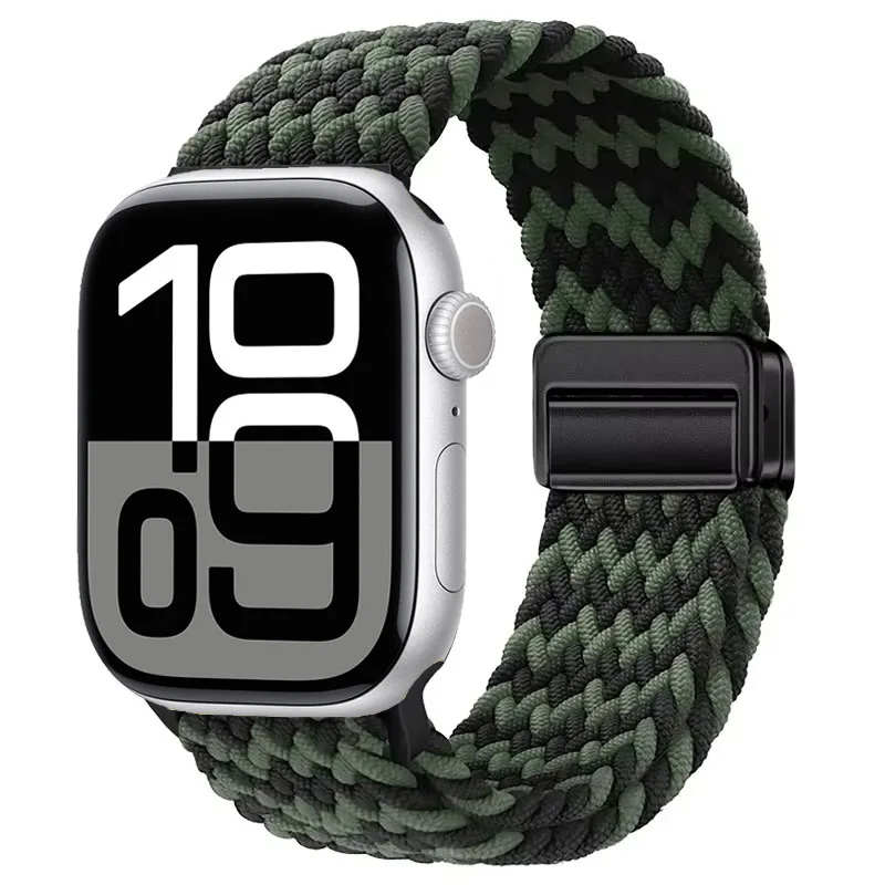 Nylon Braided Magnetic Strap for Apple Watch - Comfortable and Stylish Design