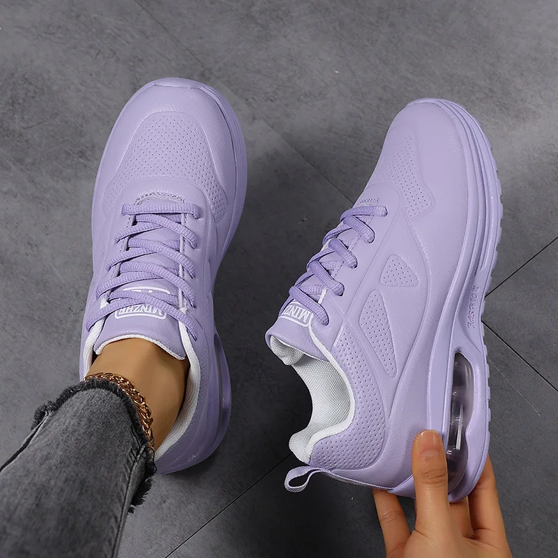 Sneakers in use