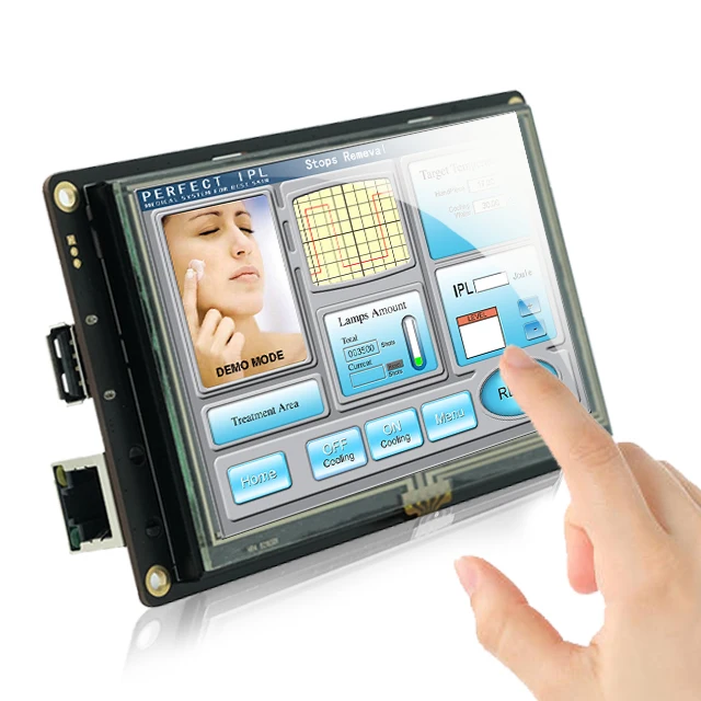 STONE HMI 스마트 그래픽 TFT LCD 모듈 터치 스크린 디스플레이, RS232/TTL 포함, 아두이노 ESP32 STM32 PIC 및 산업용, 7 인치