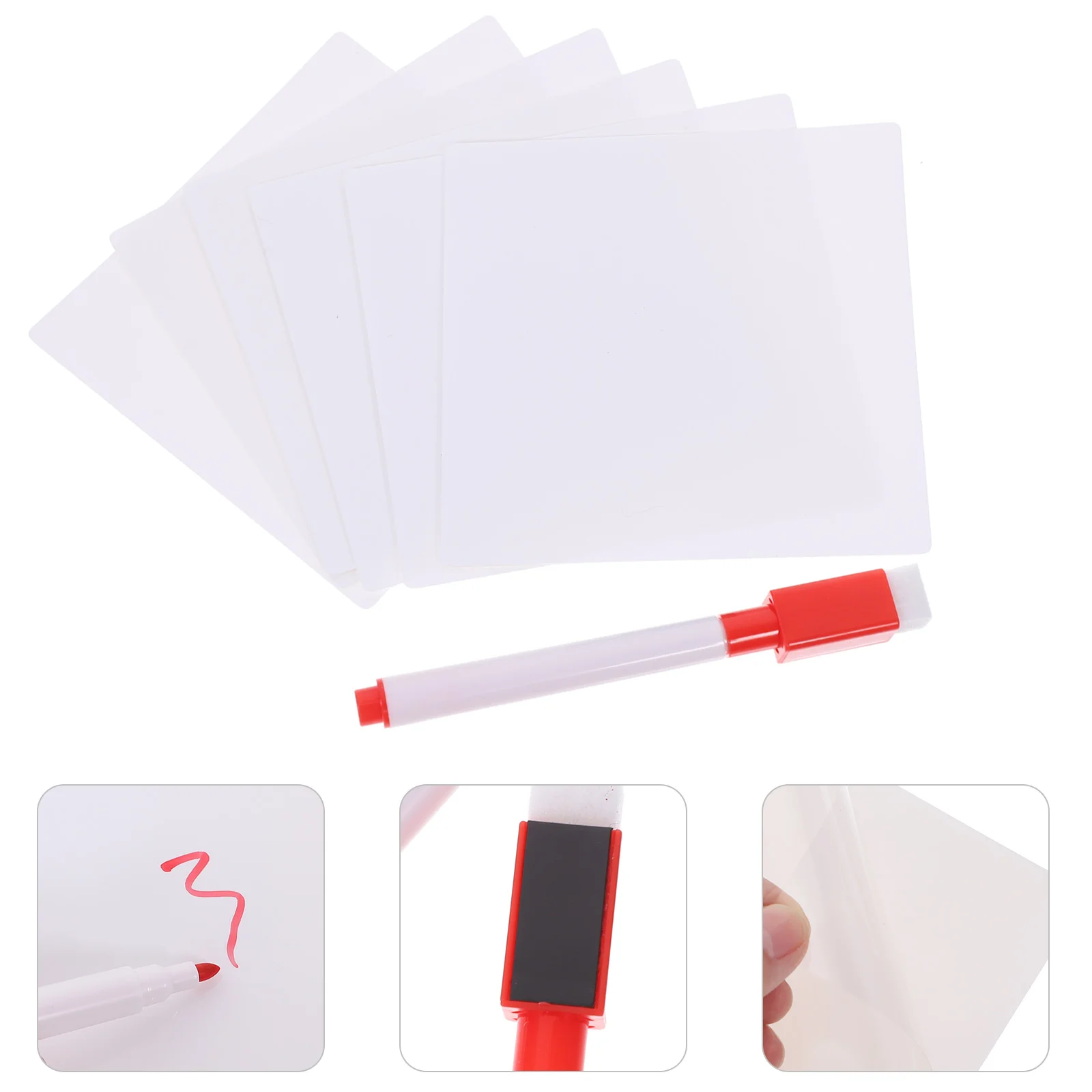 

Easy to Reuse Erasable White Board Sticker Dry Erase Labels Sticky Memo Pads Adhesive Note Stickers Notes Reusable