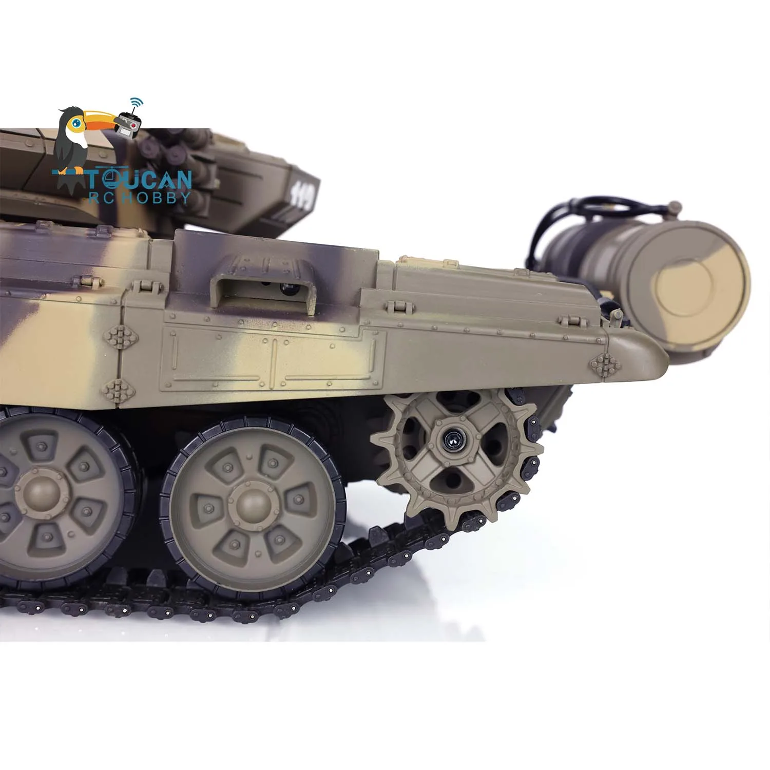 2.4Ghz HENG LONG 1/16 RC Tank Russia T90 Plastic RTR Rmote Control 3938 Tanks 7.0 Model Machine Gun BB Shooting RC Toys TH17842 6
