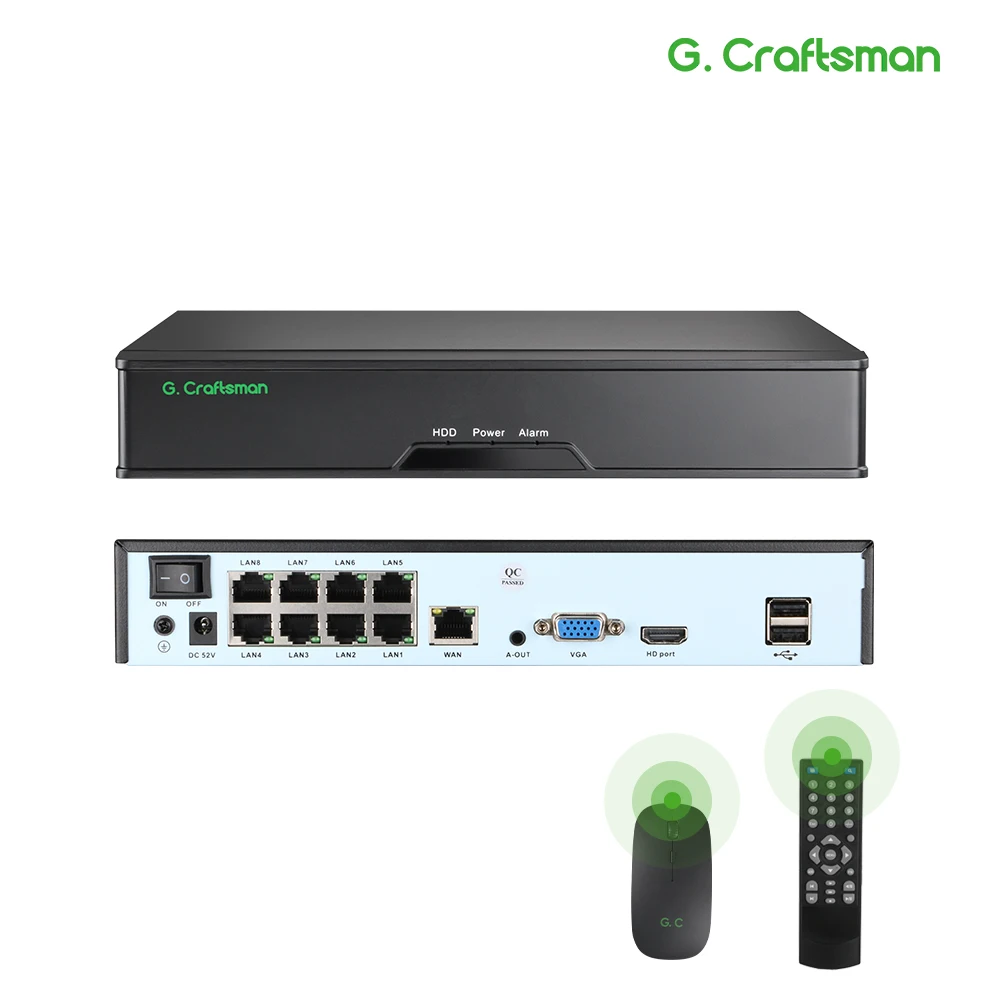 XMeye 8ch POE 4K NVR 16ch Support Network Video Recorder H.265+ 1 HDD 24/7 Recording IP Camera P2P System Security network video recorder surveillance security