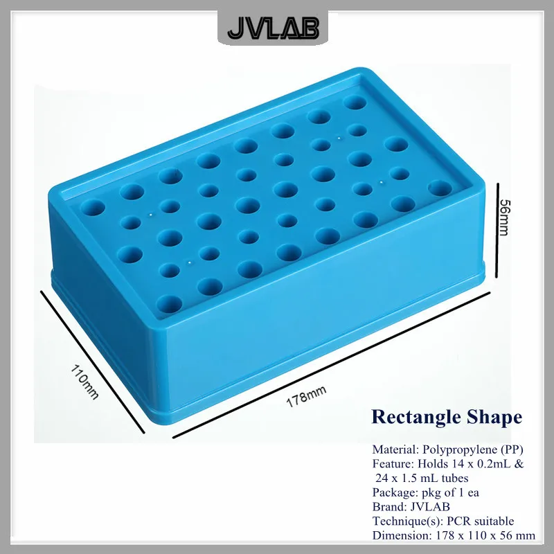 Centrifuge Tube PCR-Cooler PCR Accessories Round Multipurpose Low Temperature PCR Holder With Liquid For 1.5ml / 2ml Cooling Centrifuge Tube Box