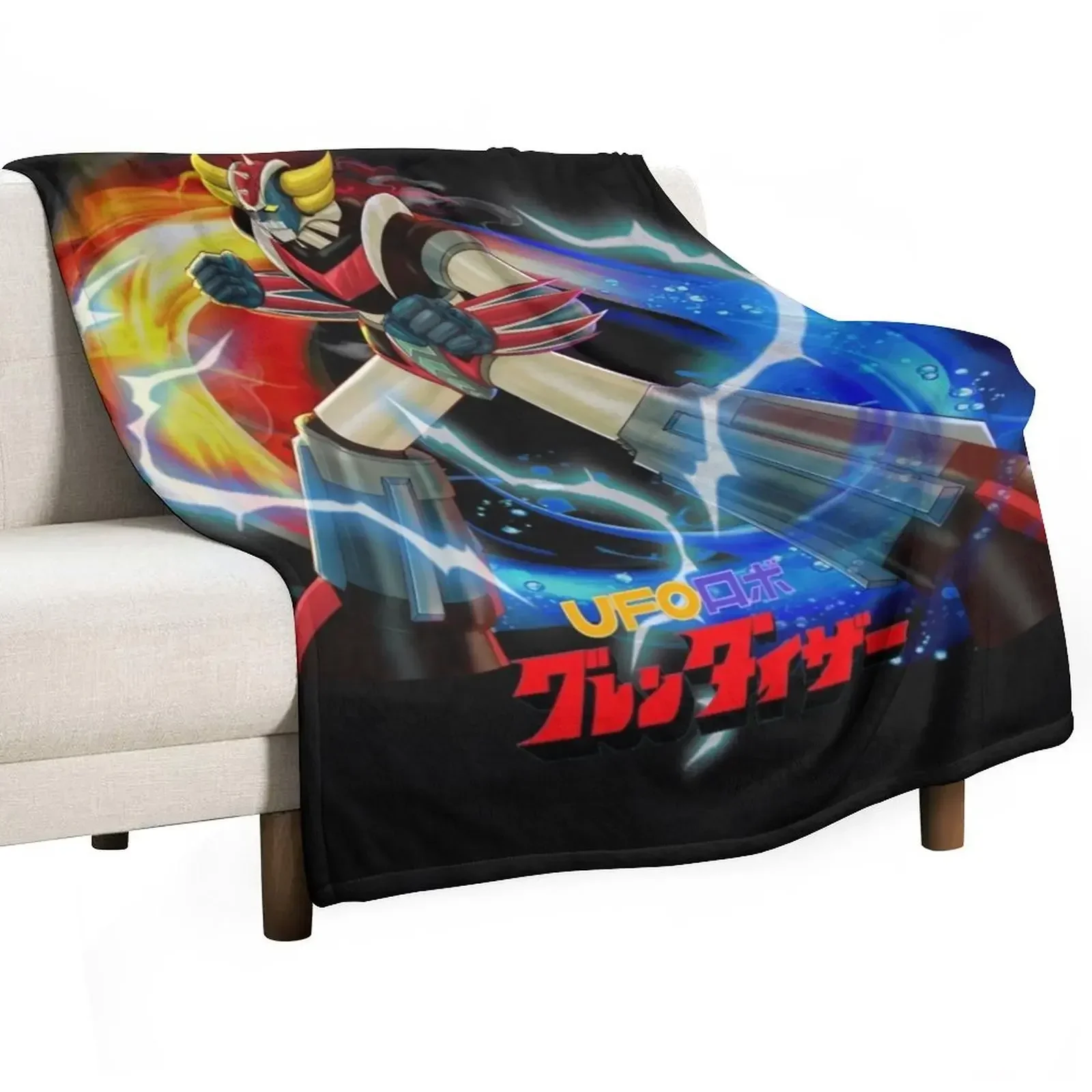 

UFO ROBO Grendizer Throw Blanket Summer Sofa Quilt For Baby Blankets