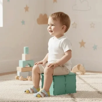 Plastic Portable Travel Potty Durable Easy Clean Foldable Baby Toilet Seat Hard ABS Convenient Potty Training Toilet For Kid