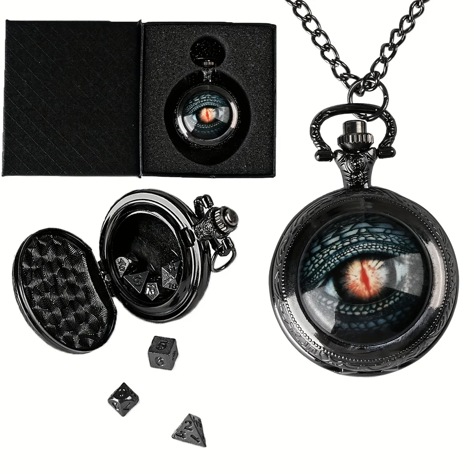 Set Mini Dadi In Metallo Con Motivo Drago – 7 Pezzi Da 6 Mm Per Giochi D&D – Custodia Inclusa - 2