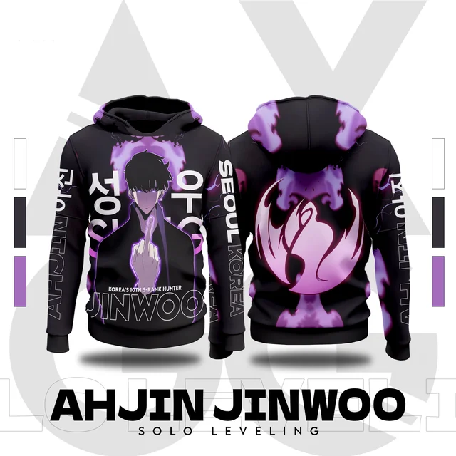 Popular Solo Leveling Hoodies 3D Sung Jin-Woo Print Cosplay Anime Sweatshirts Autumn/Winter New Men Women Tracksuit Y2k Pullover 3