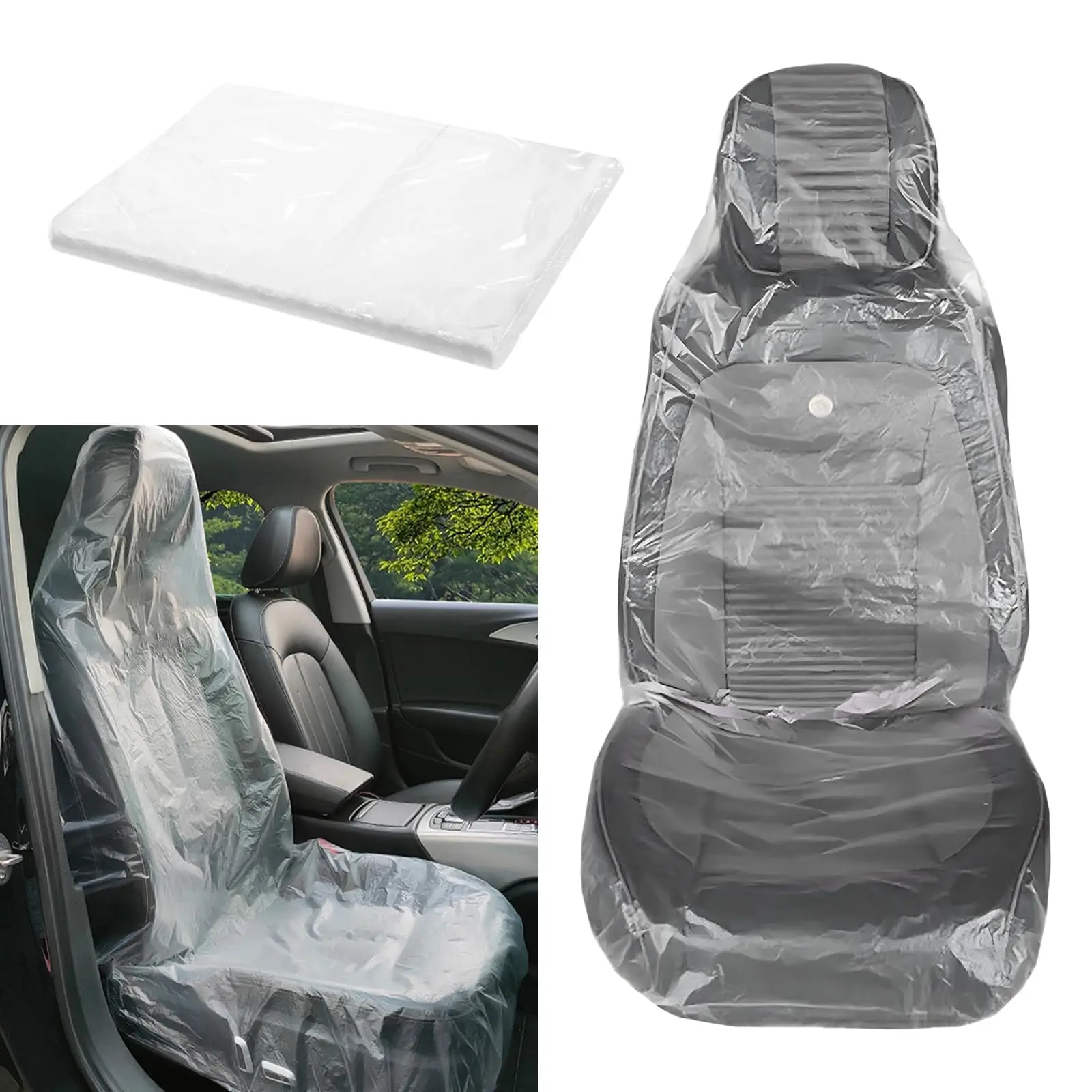 Housses de siège de voiture jetables universelles, 50 pièces, coussinets de protection imperméables pour salons de beauté automobiles et usage personnel