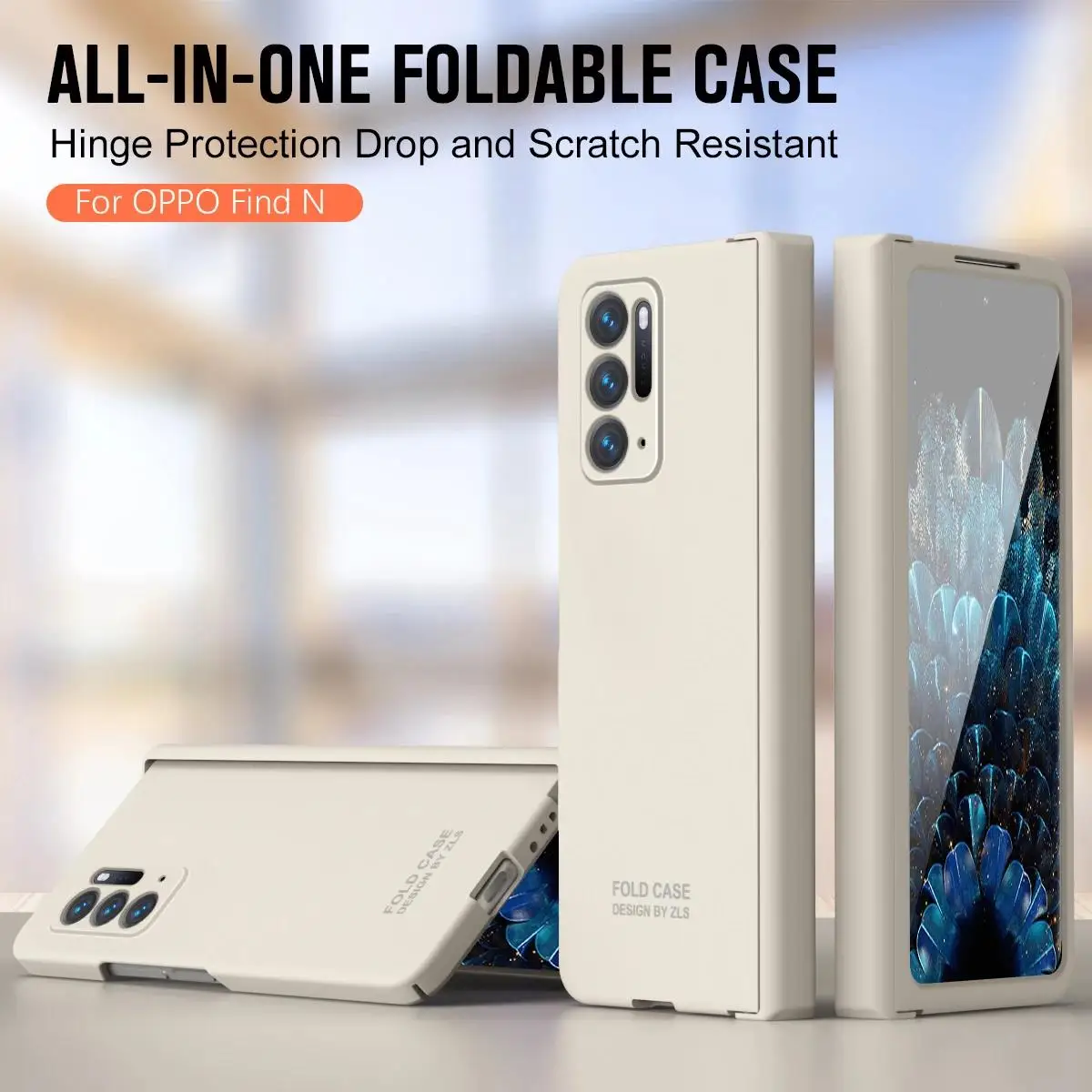 

Складывающаяся петля на ощупь для Oppo Find N2 чехол для телефона Защитная пленка для экрана из закаленного стекла матовый жесткий чехол для Oppo Find N