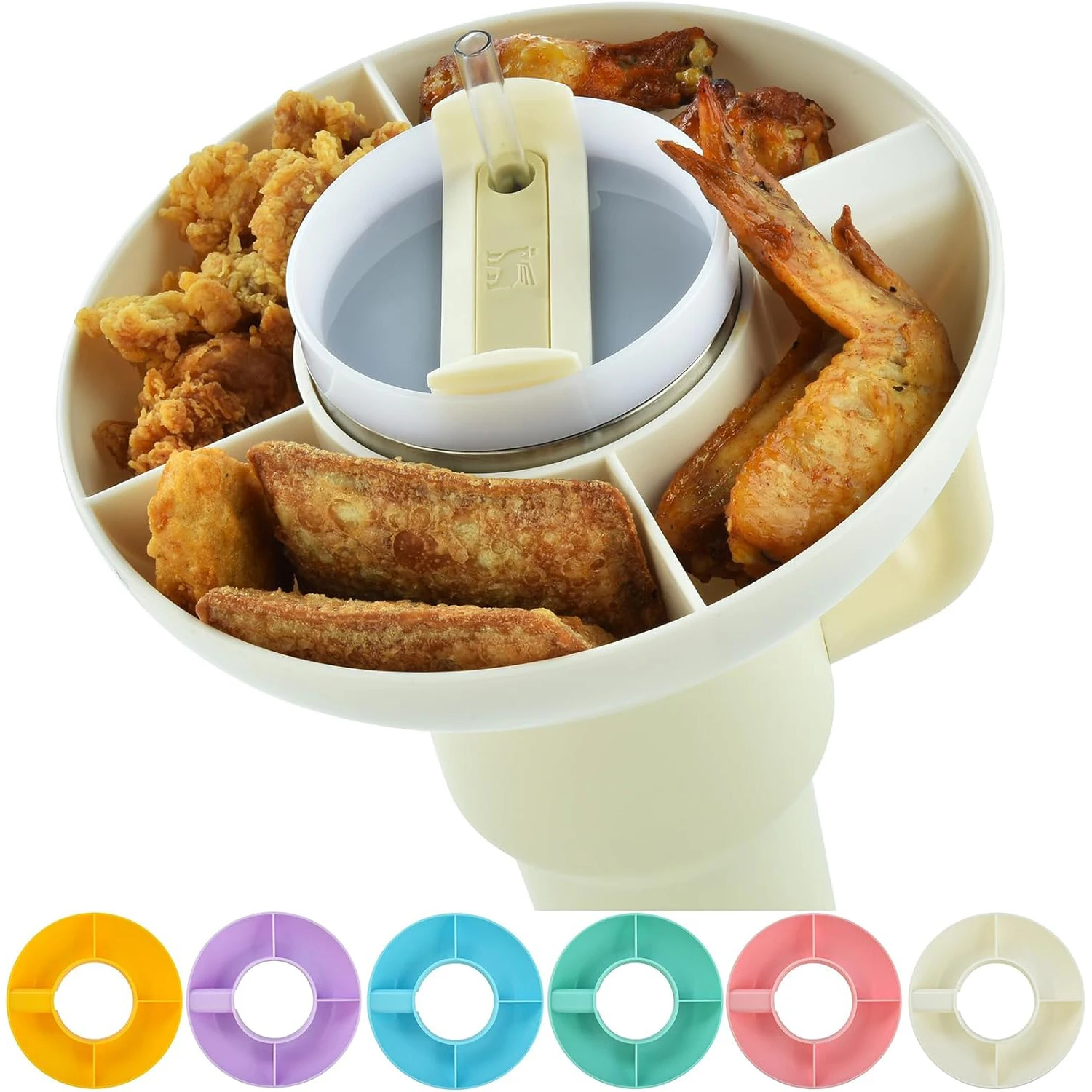 Snack Bowl for Stanley 40 oz Tumbler with Handle Stanley Cup Accessories Snack Tray