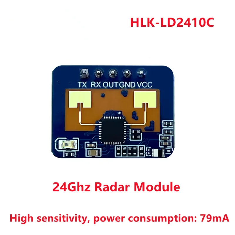 Human Presence Sensor LD2410C 24Ghz HLK-LD2410C 24G Millimeter Wave Radar Sensor Module Non-contact Heartbeat Motion Detection
