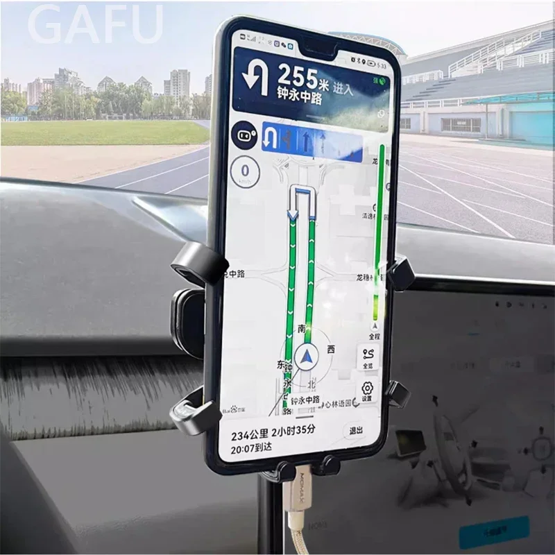 

For NIO ET5 ET5T Touring 2023 2024 Screen Base Car Rear Gravity Phone Stand Storage Box Base Automobile modification Accessories