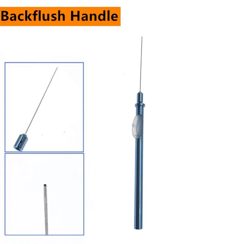 Backflush Handle 21g Aspiration Needle Straight Silicagel Cannulation