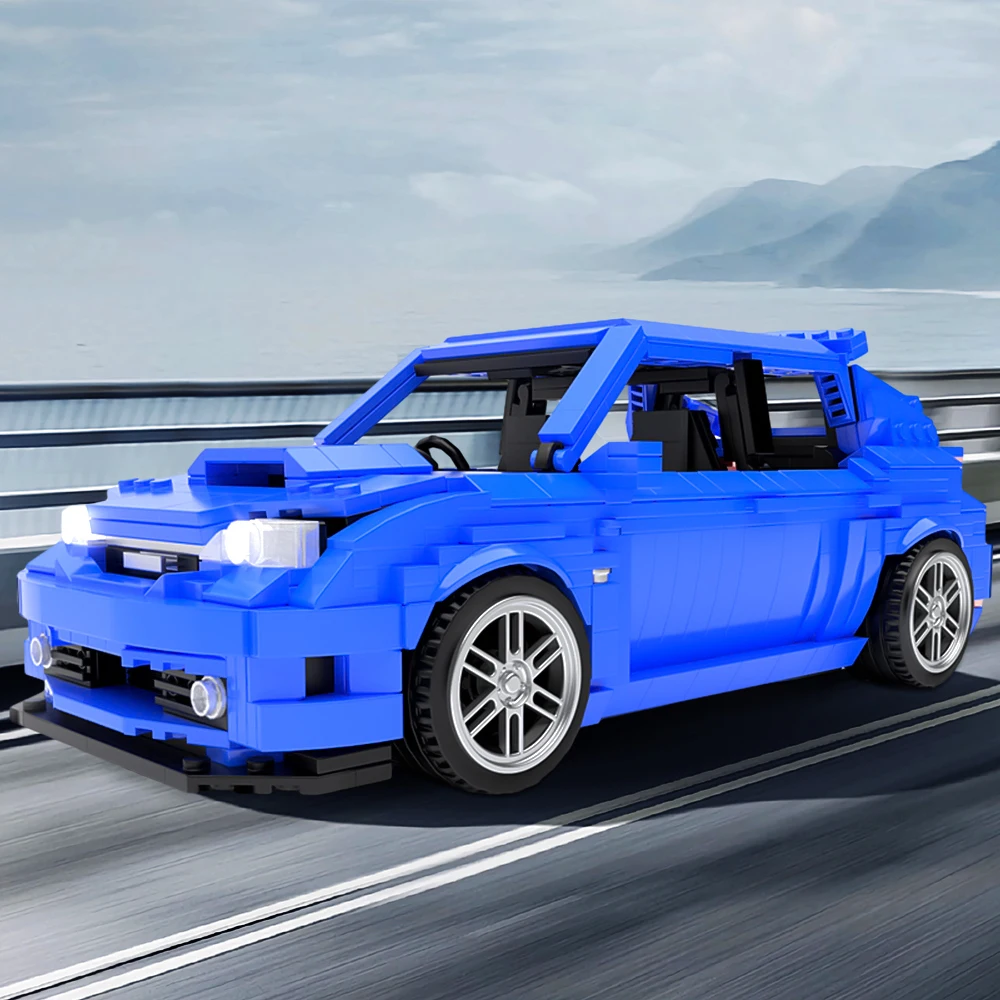 MOC-50603 Subaru imgifts As WRX STi хэтчбек автомобиль строительные блоки модель скоростные чемпионы город гоночный набор кирпич детские игрушки подарки