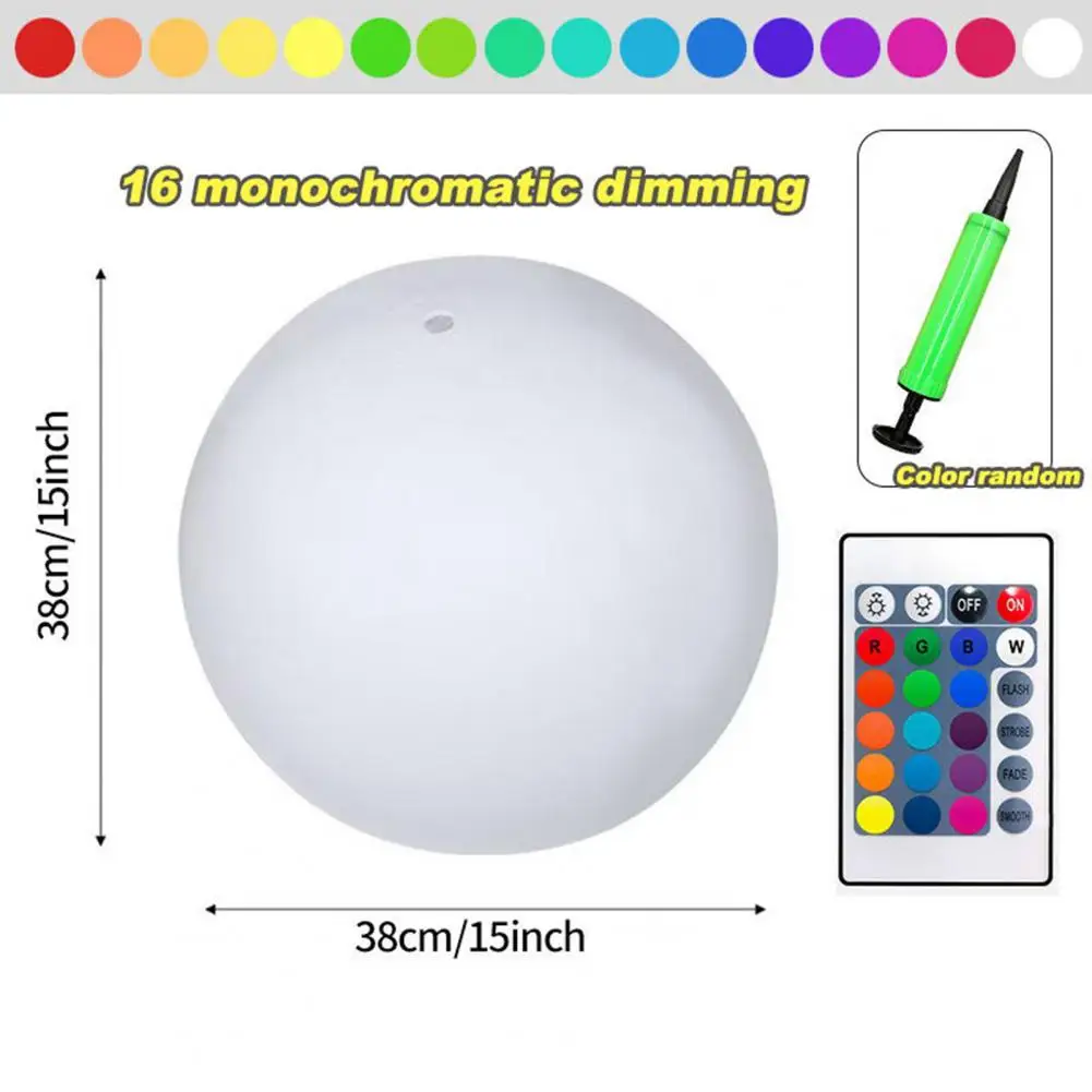 Tree Hanging Led Ball Solar Powered Ball with Remote Control for Swimming Pool Parties 16 Colors Led Waterproof Floating