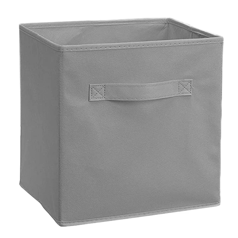 접이식 보관 큐브, 접이식 원단 통, 멀티 컬러 오거나이저, 옷장 유틸리티 룸용 장식 정리 바구니, 1 개  Best5