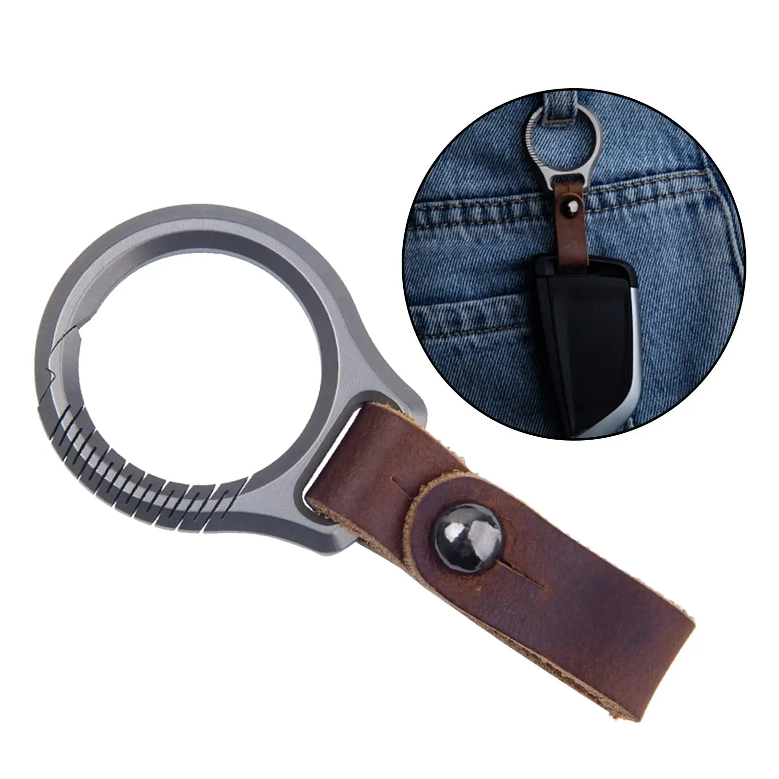 Pants Buckle Keychain Waist Belt Clip Hanging Loops Keyring Key Chain Rings  Key Fob