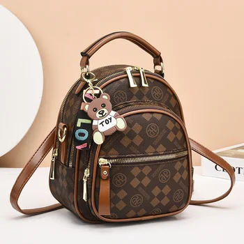 Zaino da donna di tendenza alla moda Borsa da scuola da donna in morbida pelle di alta qualità Borse a tracolla femminili di design famoso di lusso Sac A Dos