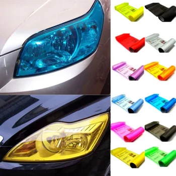 Pellicola per fari per auto pellicola per fendinebbia adesivo per fari per auto coda per modanatura accessori per auto autoadesivi involucro in vinile universale