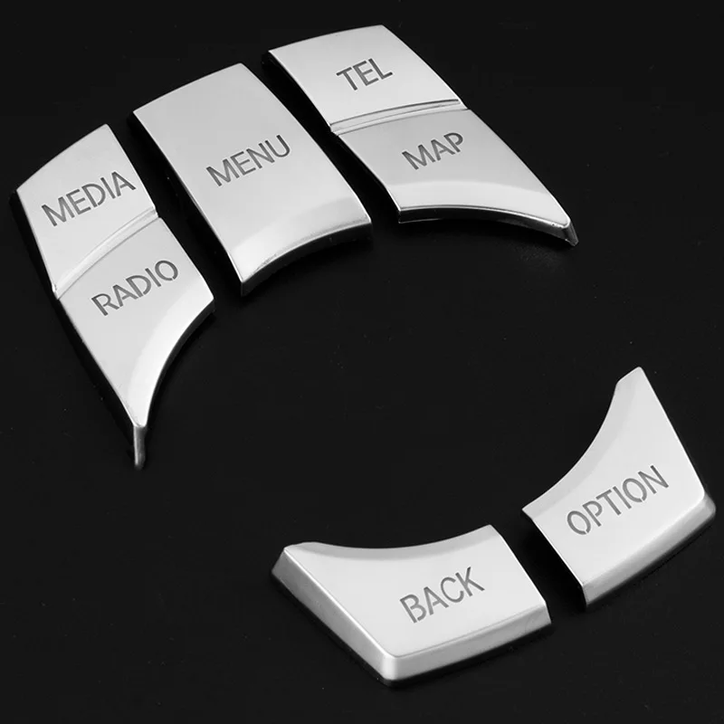 

Car Styling Console Multimedia Buttons Decorative Covers Stickers Trim for BMW 5/6/7 series f10 GT F07 F01 F02 Auto Accessories