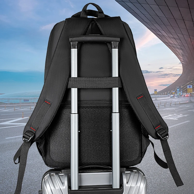 Large-capacity backpack, sturdy and durable schoolbag, equipped with padded laptop compartment, adjustable shoulder strap, comfo