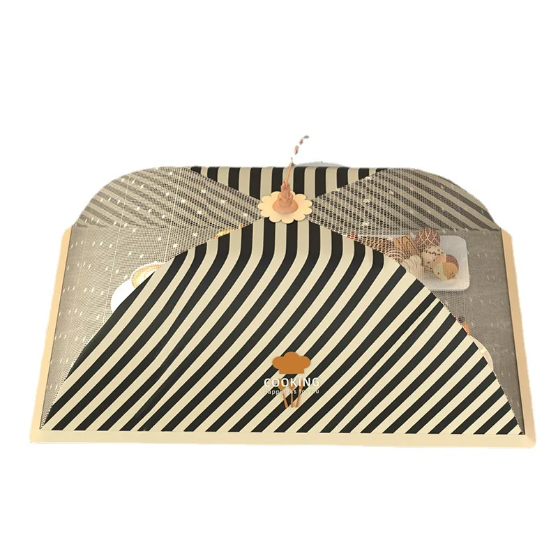 Food Cover Foldable Dish Cover Food Preservation Prevent Flies Hollow-carved Design Food Cover
