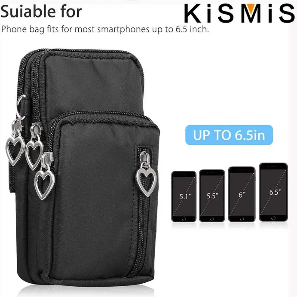 Sports Wallet Phone Bag For Mobile Shoulder Bag Pouch Case Belt Handbag Purse Coin Wallet Retro Key Holder Bags Arm