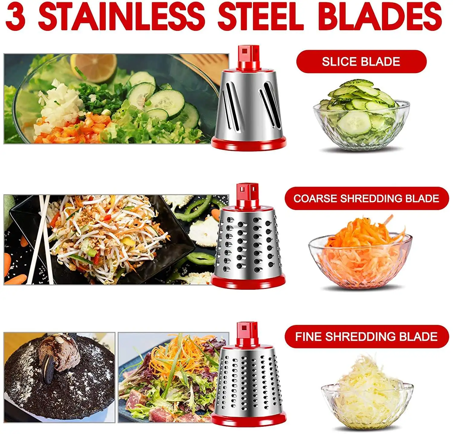 Multi-functional Vegetable Cutter Hand Drum Vegetable Cutter Slicer All-in-1 Stainless Steel Manual Hand Slicer Fruit Slicer Food Slicer Vegetable Shredder