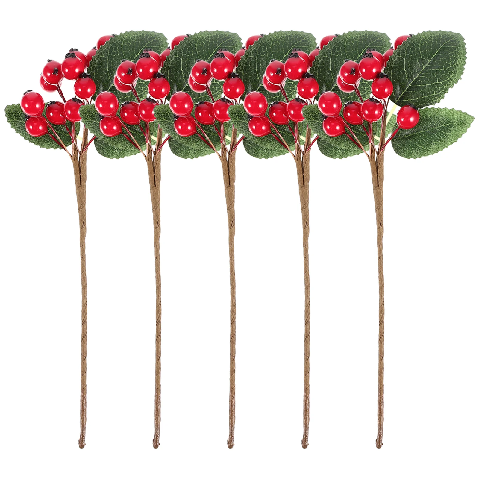 

5 Pcs Artificial Berry Cuttings Branch Decoration Decorate Christmas Ornament Foam Decorations