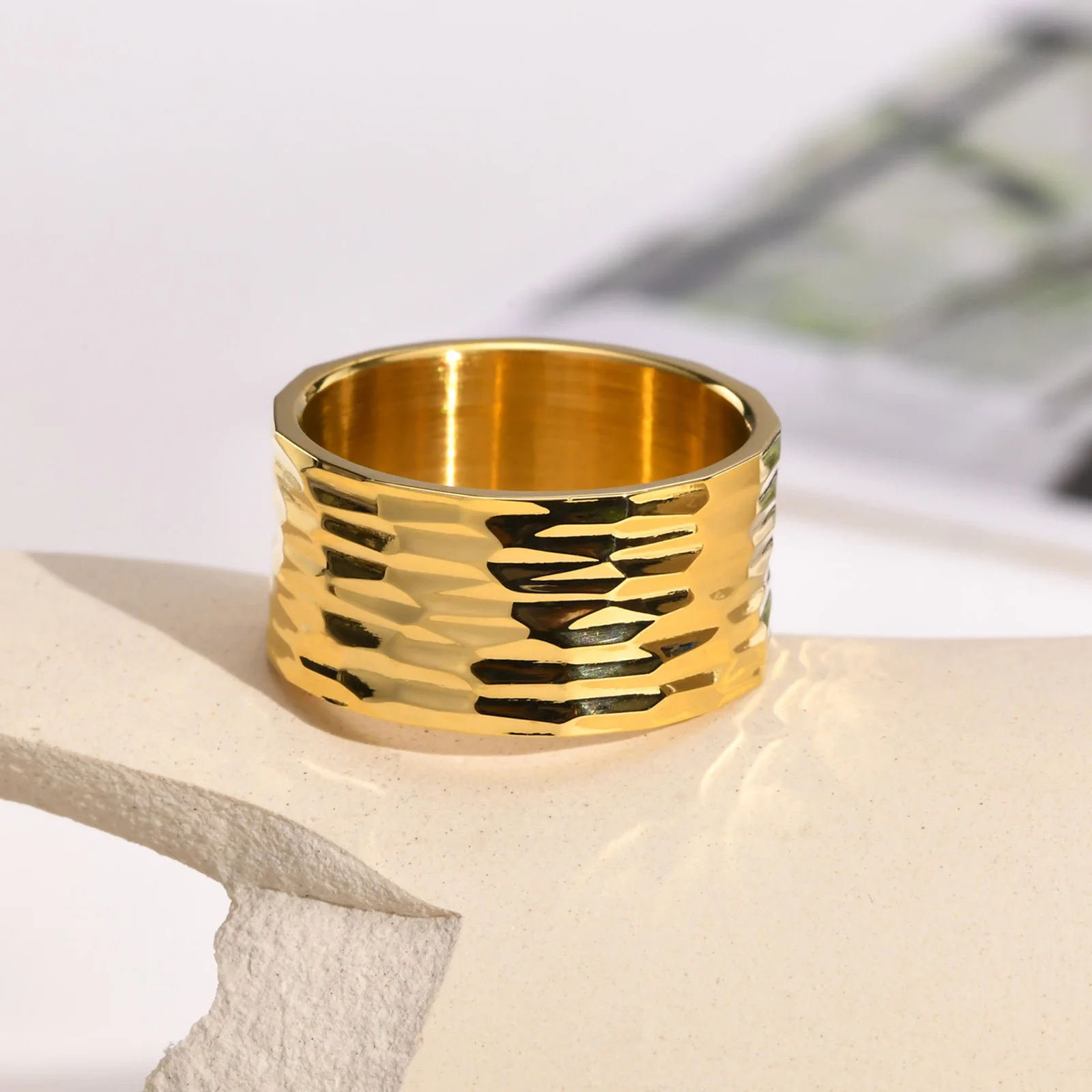 PAMTIER Uomini Donne Anello In Acciaio Inossidabile A Maglie - Foto 4