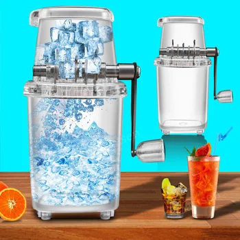 Manual Ice Crusher Mini Ice shaver Chopper Manual Snow Cone Smoothie Maker Ice Block Breaking slush Machine 1