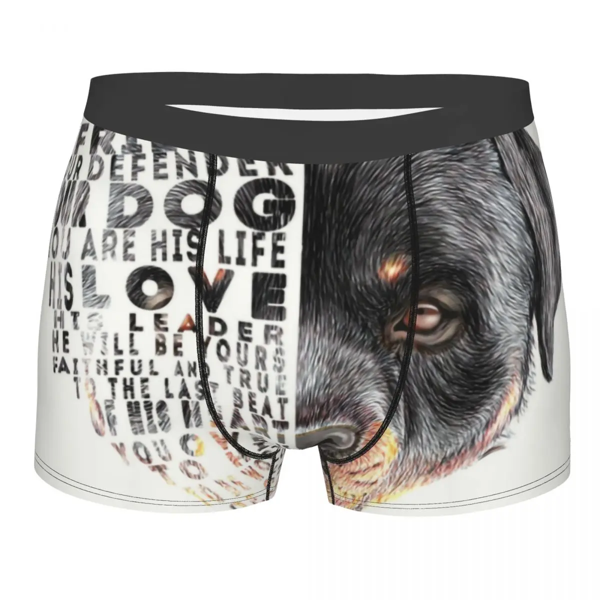 

Rottweiler Is Your Friend Your Defender Your Beloved Dog Boxers Shorts Underpants Male Stretch Metzgerhund Briefs Underwear