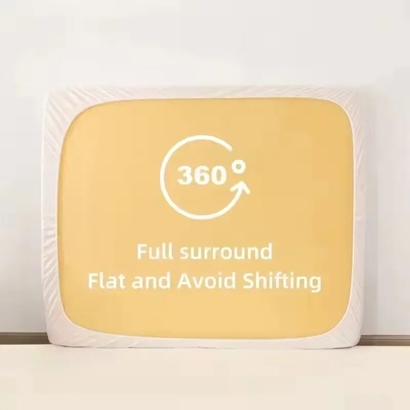 Waterproof Fitted Sheet Bedding Cover Bed Cloth Mattress Cover Bed Protector Cover for Bedroom Guest Room 1pcs 4