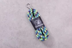 Vibrant Multicolored 8mm Polyester Braided Paracord - 3 Meters, Perfect for Pet Leashes and Safety Ropes (07 DISCO)