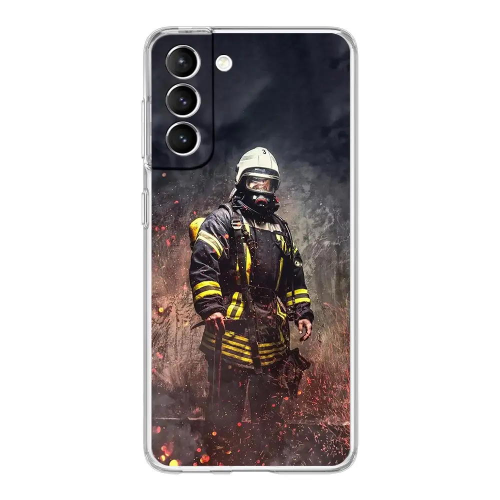 Firefighter Heroes Fireman Clear Phone Case
