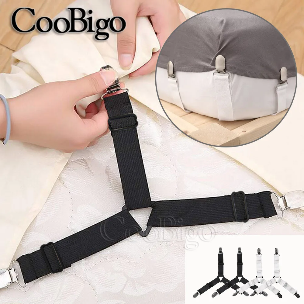 MetalNonSlipGripperElasticBedSheetClipTriangleFastenerSofa