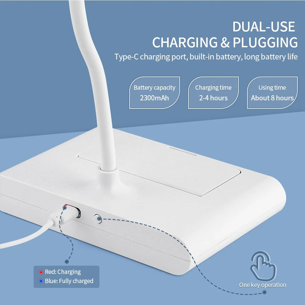 Rose Nail Dryer With Mirror Mini Nail LED Lamp False Nail Manicure Polish Glue Fast Dry UV Light Bendable Table Nail Lamp Dryer