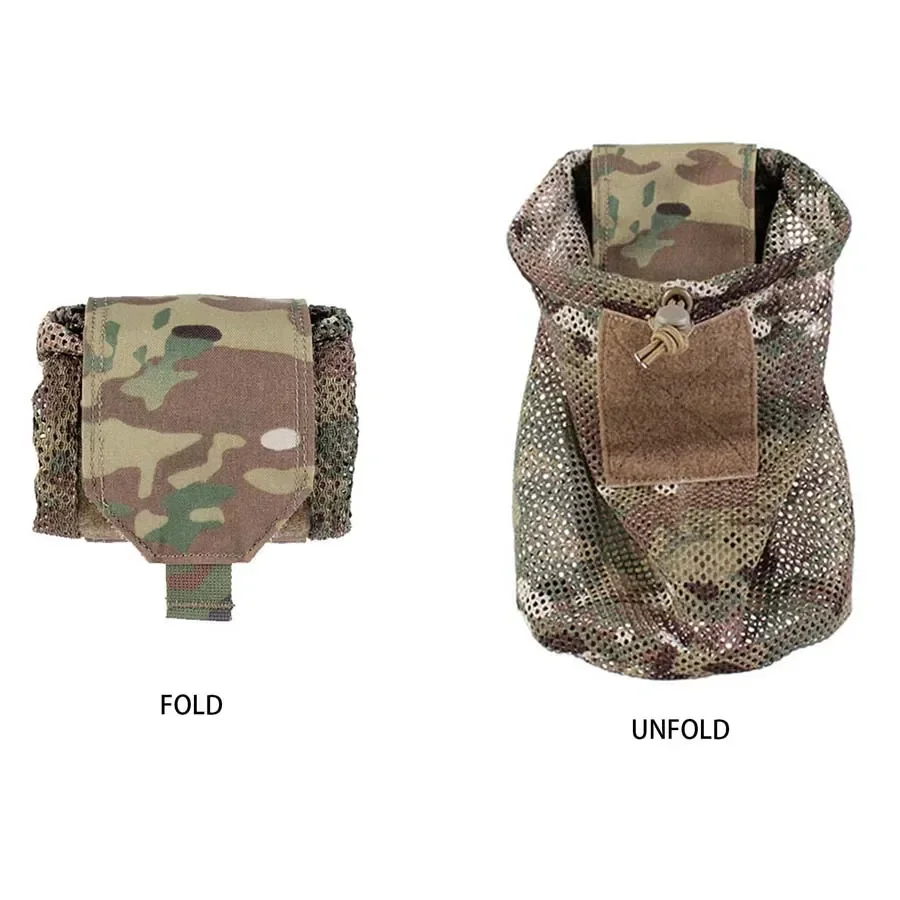 

Portable New Roll-Up Mag Mesh Dump Pouch Magazine Mini Foldable Net Pocket EDC Tactical 500D Outdoor Sport Hunting Bags