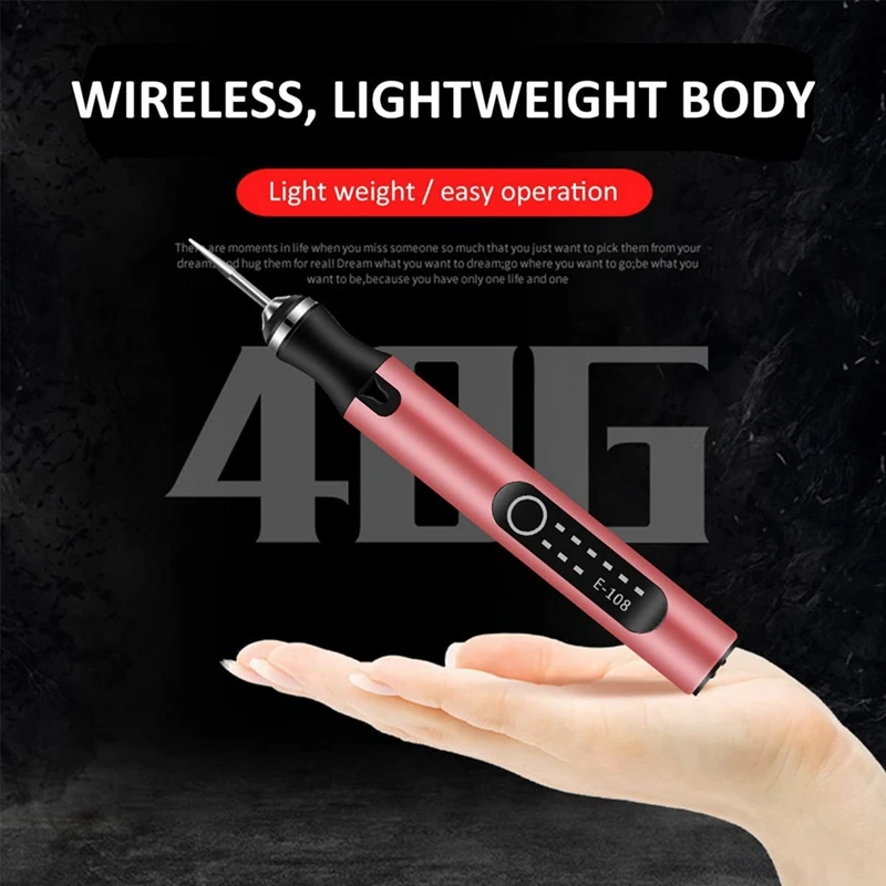 Rechargeable Electric Engraving Pen – Mini DIY Etching Tool for Glass, Wood, Stone 5