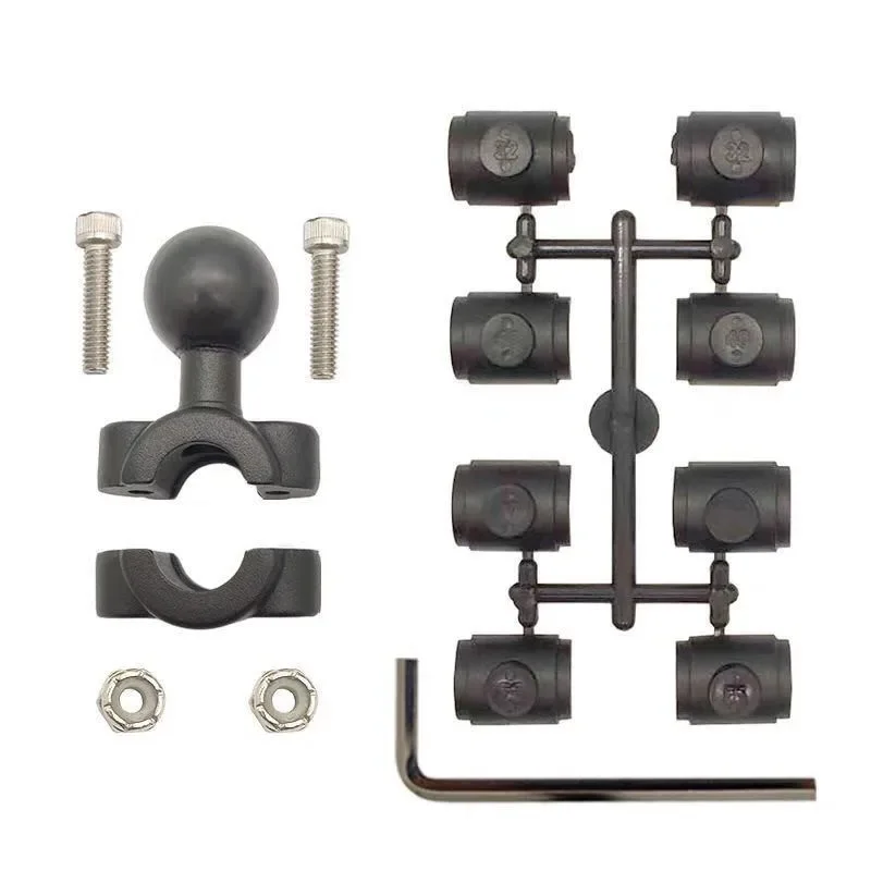 Medium-sized tubular guide Rail Base B size 1" or C size 1.5" ball Handlebar RAM mounts car rail base