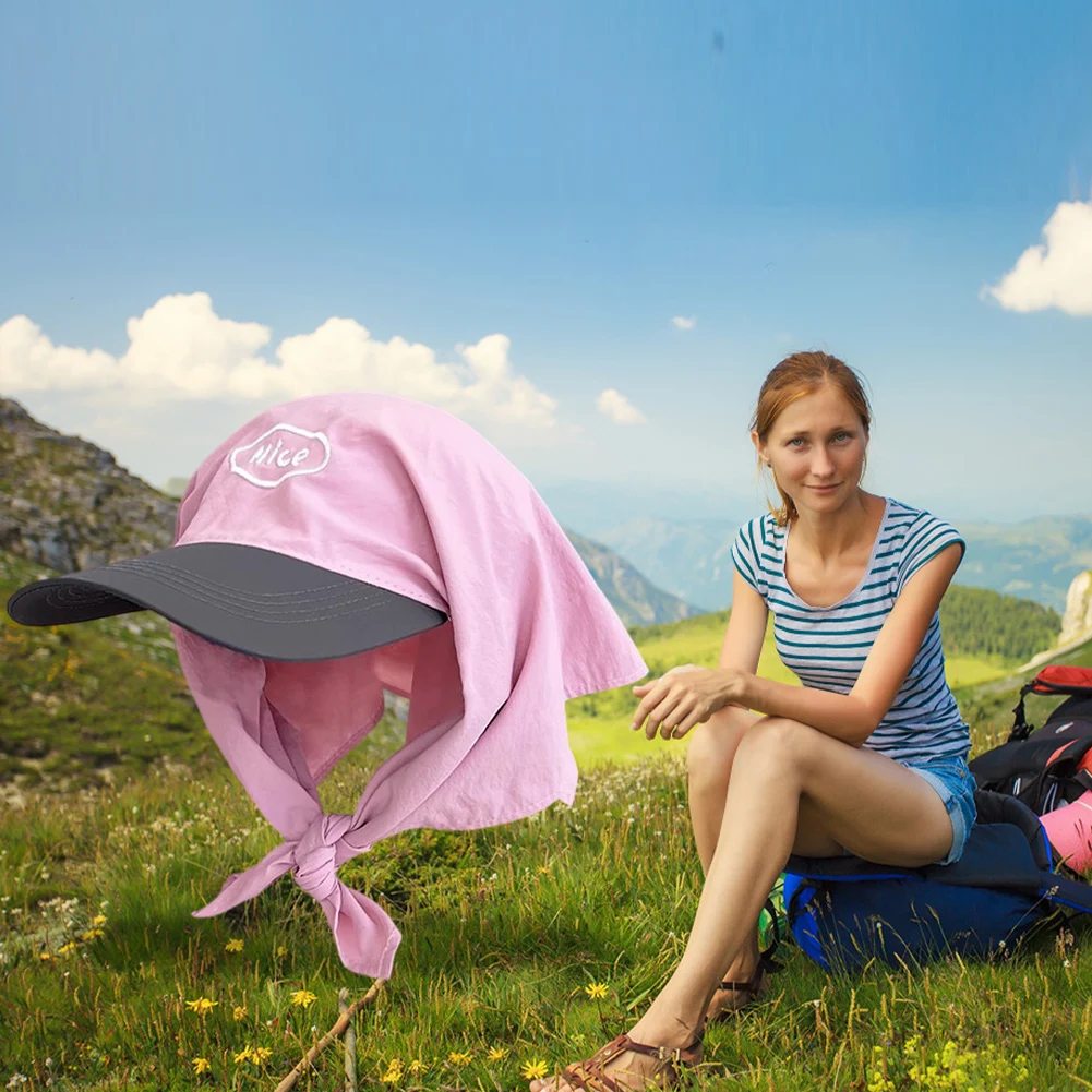 Ins Personalized Contrasting Color Plaid Strap Sun Hats Quick Drying Sun Protection Hat for Summer Beach  UV Protection Beach Su