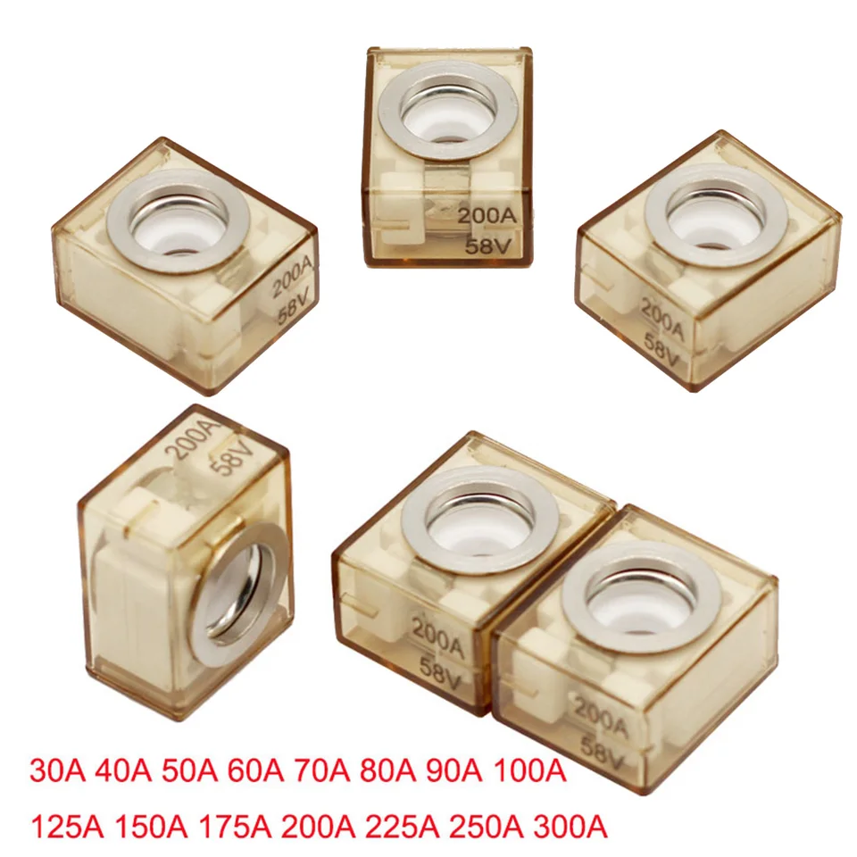Fusibile MRBF con montaggio terminale impermeabile 30A-300A Fusibile terminale batteria per camper per camion per barche da 58 V  34