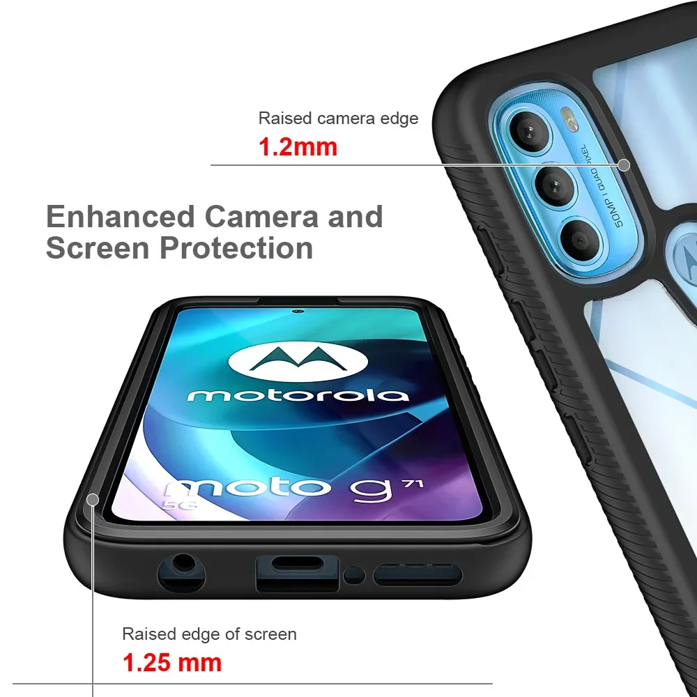 Hybrid TPU/PC Rugged Armor Shockproof Sky Case - Two-Layer Protective Shell Hard Back Cover