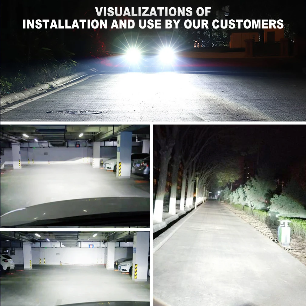 TOAUTO H7 LED 헤드라이트 전구 100W 20000LM CPS LED 캔버스 자동차 램프 6500K LED 라이트 전구 자동차 12V 트럭 헤드라이트용
