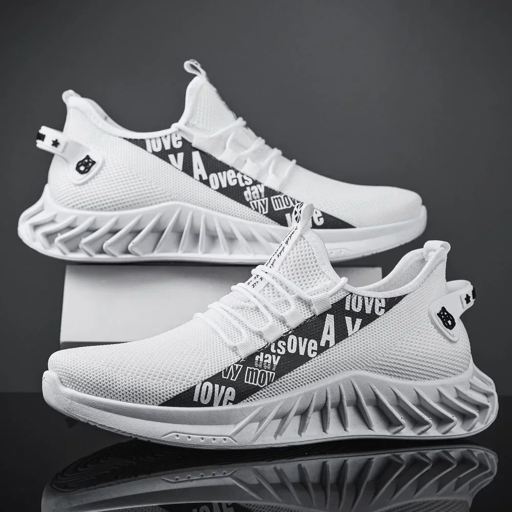 Men's Running Shoes Coconut Blade Twist Sole Men Sneakers Dad Sneakers Breathable Light Sport Shoes
