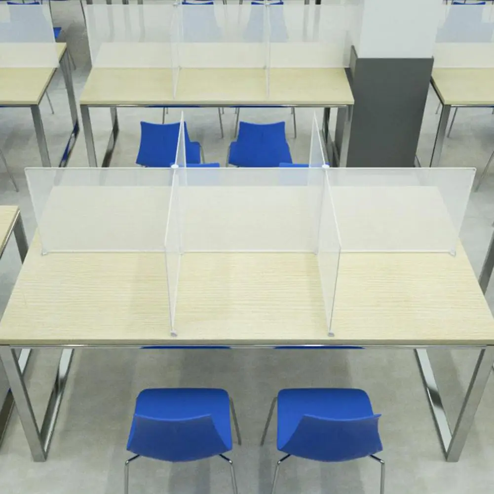Partition Screen Transparent Removable Resin Table Kids