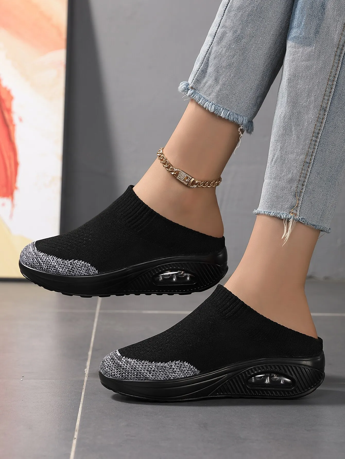 Women Shoes Sandals Slippers Women's Summer Air Cushion Waterproof Platform Sneakers Sandals Light Beach Shoes Outdoor Slippers Walking