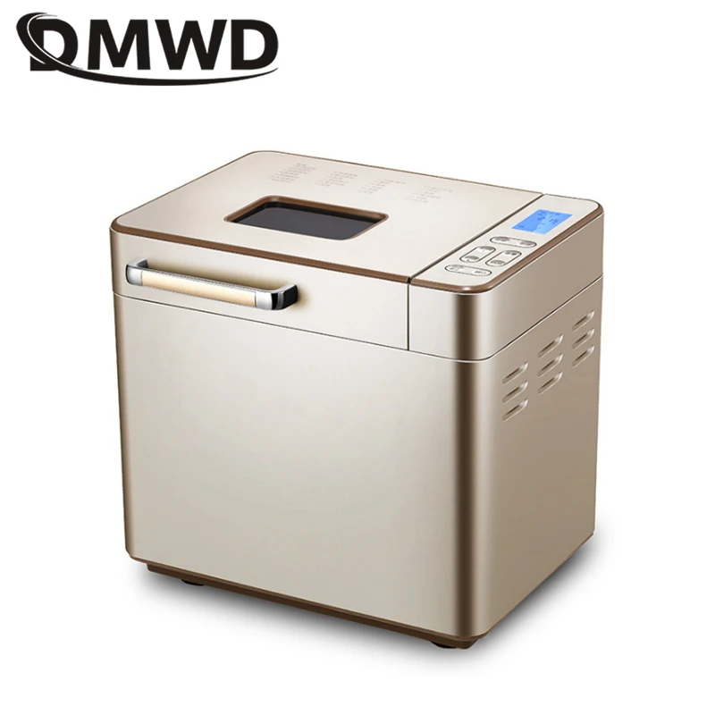 DMWD Household Automatic Bread Machine Intelligent Breakfast Sandwich Toast Maker DIY Cake Machine 25 Menus 13H Appointment 220V