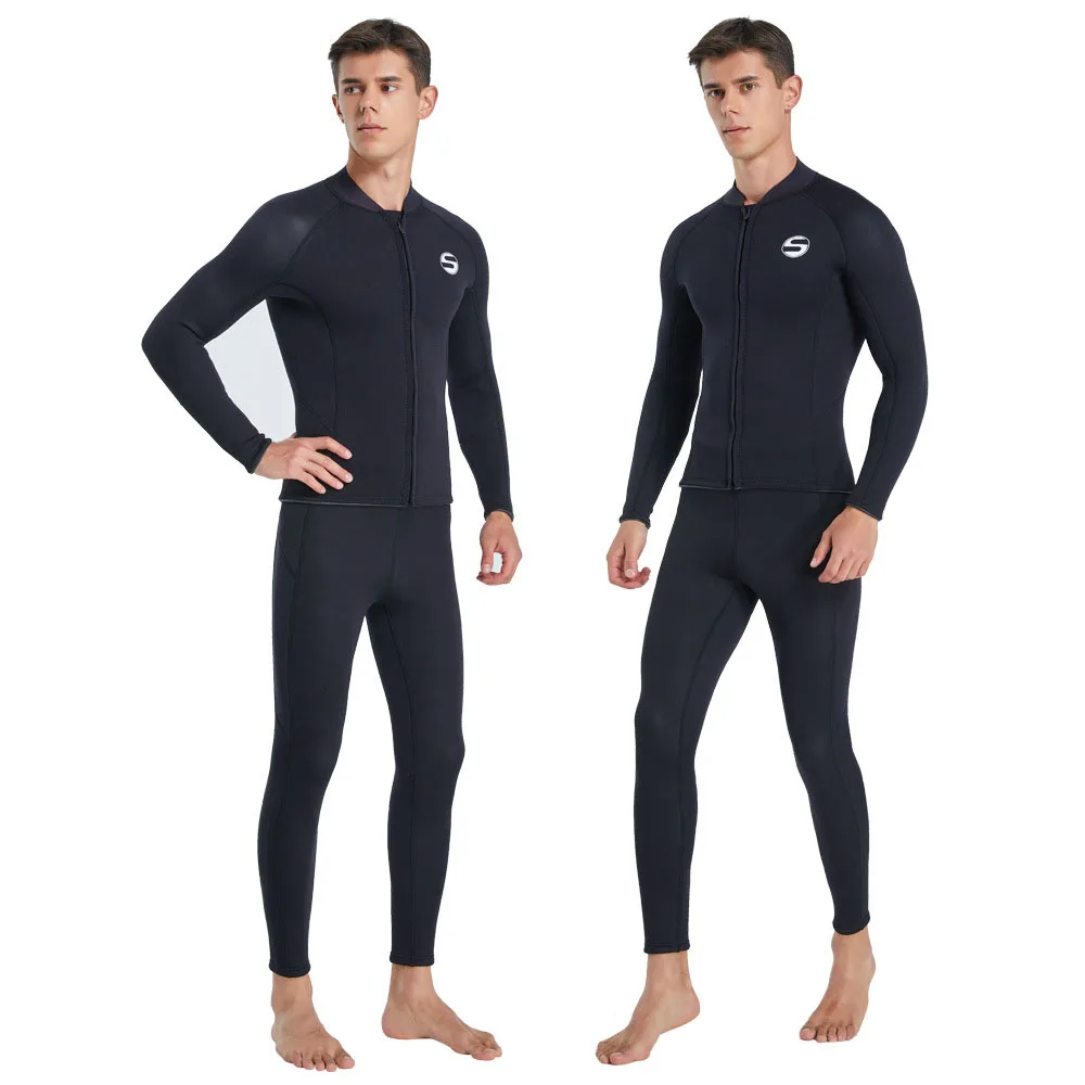 

Diving Suit 3MM Men Wetsuit Neoprene Underwater Kitesurf Surf Surfing Spearfishing Jacket Pants Clothes Wet Suit 2023