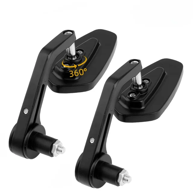 Motorcycle Mirror 7/8" Handlebar End Rearview Mirror Universal Side View Mirror Motorcycle Christmas Decoration Rearview Mirror